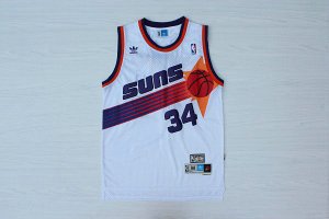 Maillot De Basket Phoenix Suns Charles Barkley 34 Engrener Blanc